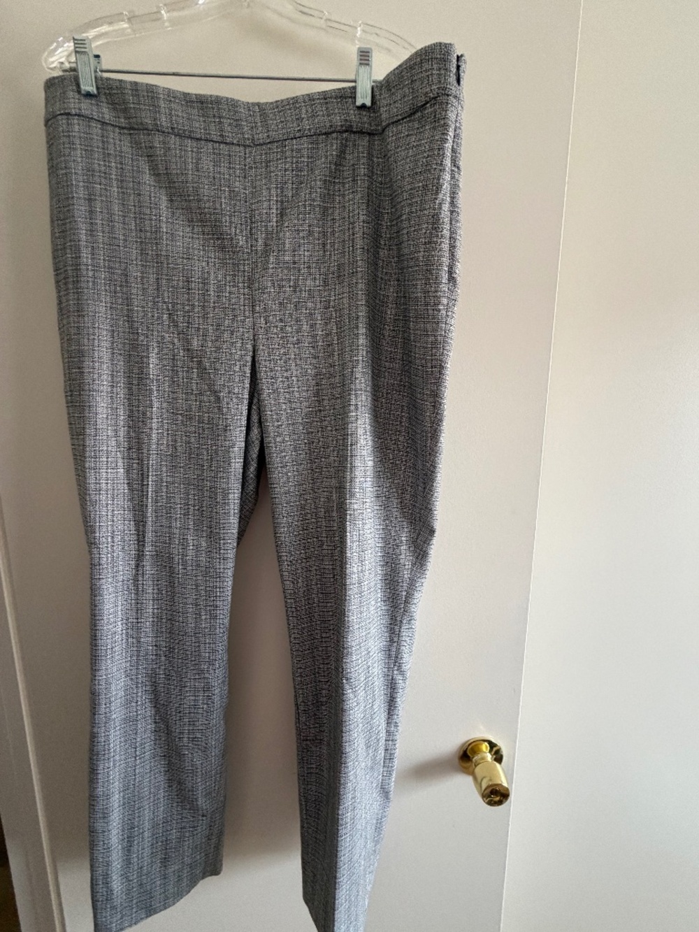 Talbots Side Zip Trouser Black/White Pattern